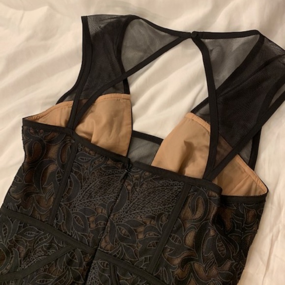 BCBG Black Cocktail Dress Size 8 - Picture 3 of 8